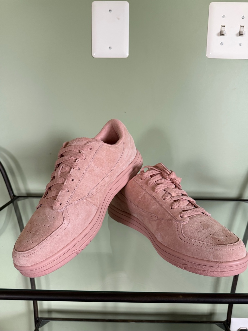 Fila Limited Edition Men's Suede Pink Tennis Sneakers